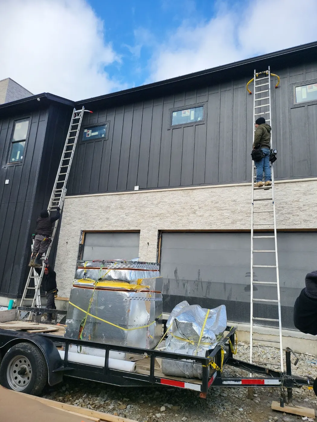 Flashing and seam work in Station Hill