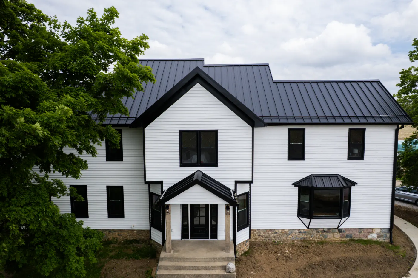 Tarping and dry-in on a Station Hill commercial roof